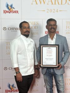 times food nightlife awards bangalore chef rakesh with senthil sir